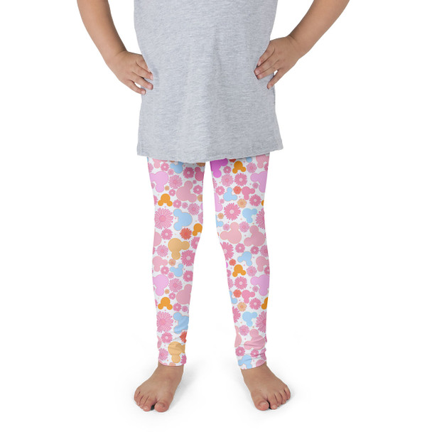 Girls' Leggings - Floral Hippie Mouse