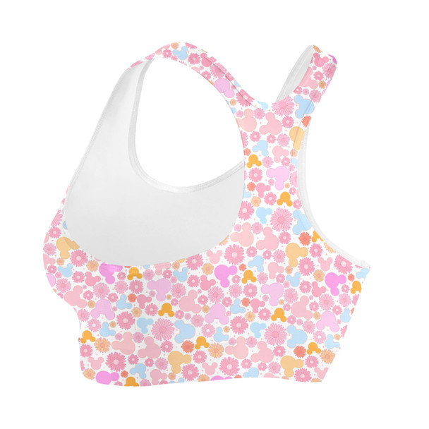 Sports Bra - Floral Hippie Mouse