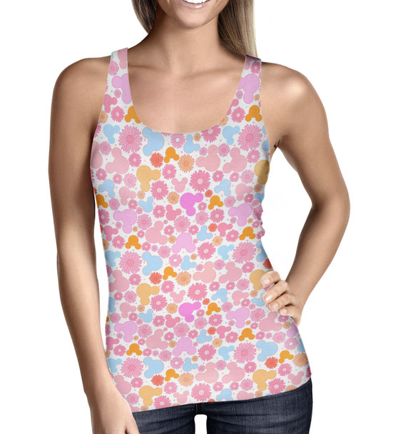 Women's Tank Top - Floral Hippie Mouse