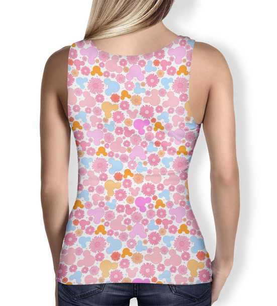 Women's Tank Top - Floral Hippie Mouse