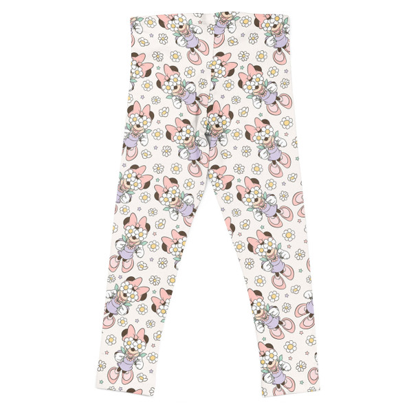 Girls' Leggings - Minnie Mouse with Daisies