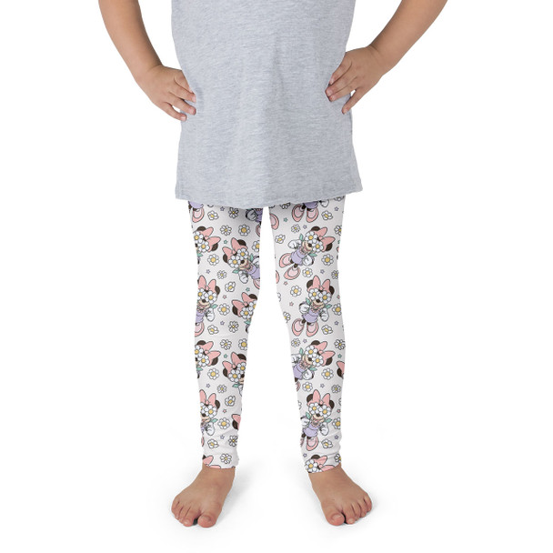 Girls' Leggings - Minnie Mouse with Daisies