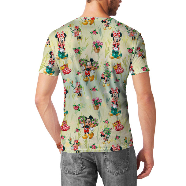 Men's Sport Mesh T-Shirt - Gardener Mickey and Minnie