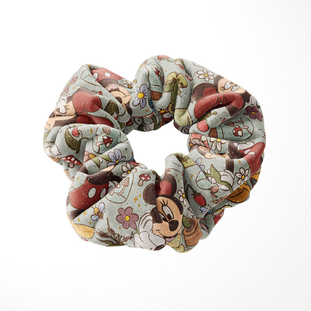 Velvet Scrunchie - Cottagecore Mickey & Minnie