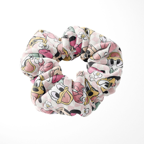 Velvet Scrunchie - Spring Mickey and Friends