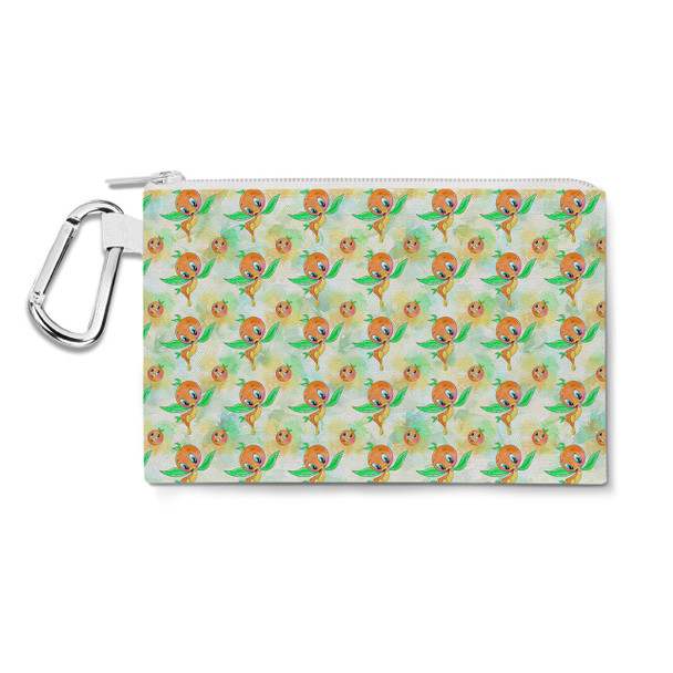 Canvas Zip Pouch - Think (Orange) Bird Thoughts