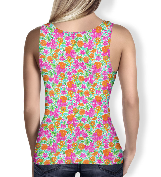 Women's Tank Top - Sunny Summer Orange Bird