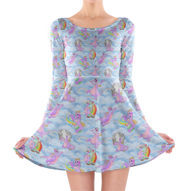 Longsleeve Skater Dress - Imagine with Figment