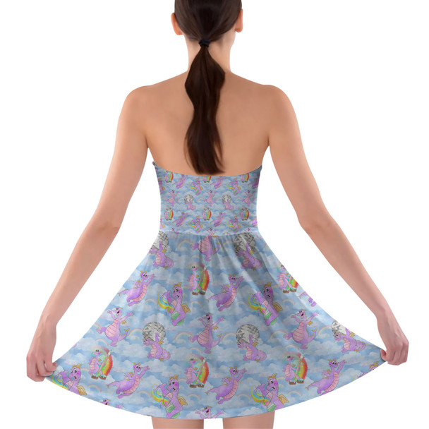 Sweetheart Strapless Skater Dress - Imagine with Figment