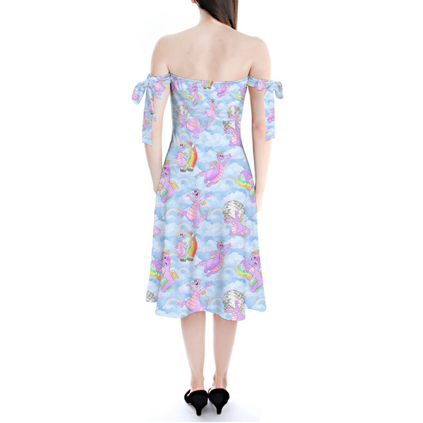 Strapless Bardot Midi Dress - Imagine with Figment