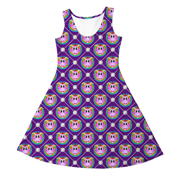 Girls Sleeveless Dress - Geometric Figment