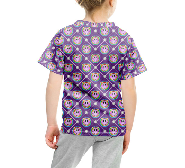 Youth Cotton Blend T-Shirt - Geometric Figment