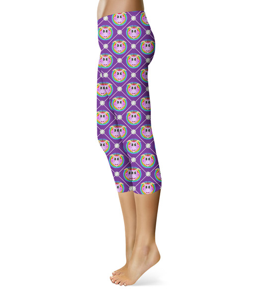 Sport Capri Leggings - Geometric Figment