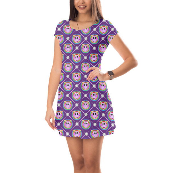 Short Sleeve Dress - Geometric Figment