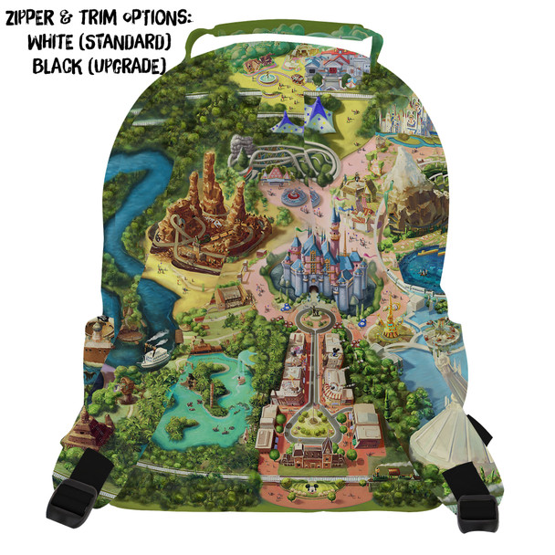 Pocket Backpack - Disneyland Colorful Map