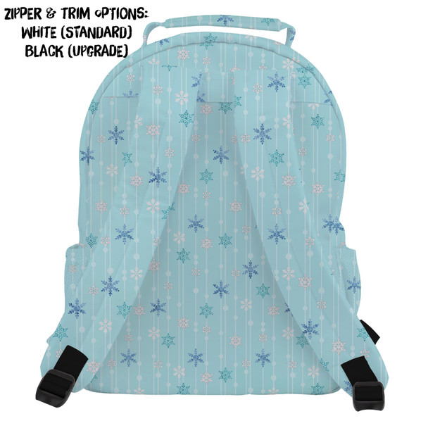 Pocket Backpack - Frozen Ice Queen Snow Flakes