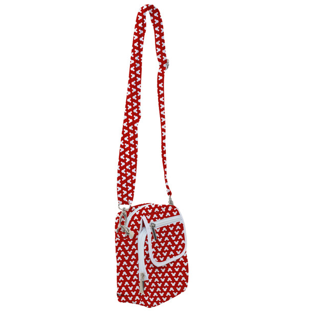 Belt Bag with Shoulder Strap - Mouse Ears Polka Dots