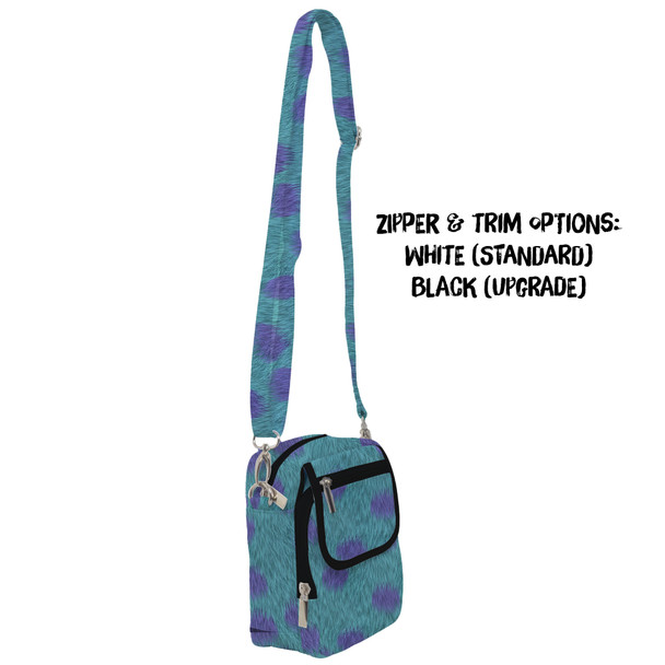 Belt Bag with Shoulder Strap - Sully Fur Monsters Inc Inspired