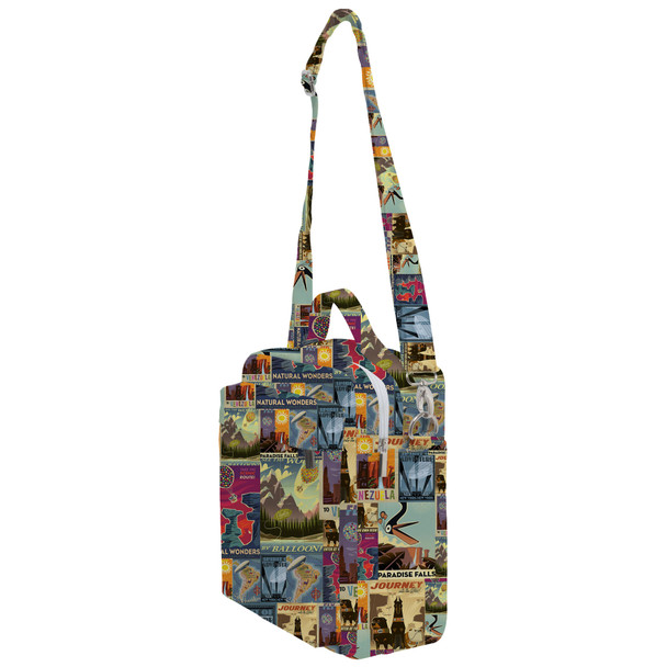 Crossbody Bag - Pixar Up Travel Posters