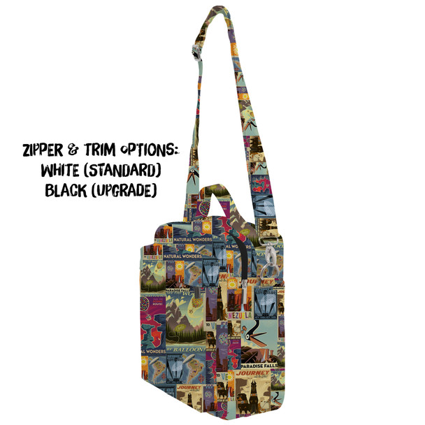 Crossbody Bag - Pixar Up Travel Posters