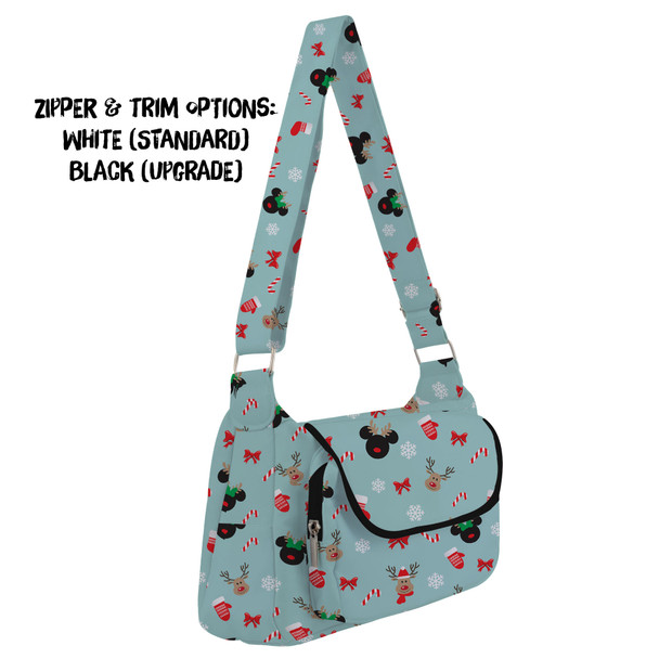 Shoulder Pocket Bag - Christmas Mickey & Minnie Reindeers