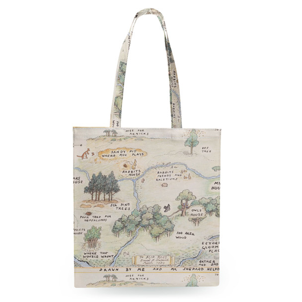 Tote Bag - Hundred Acre Wood Map Winnie The Pooh Inspired