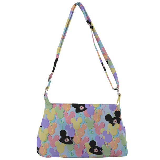 Shoulder Pocket Bag - Pastel Mickey Ears Balloons Disney Inspired