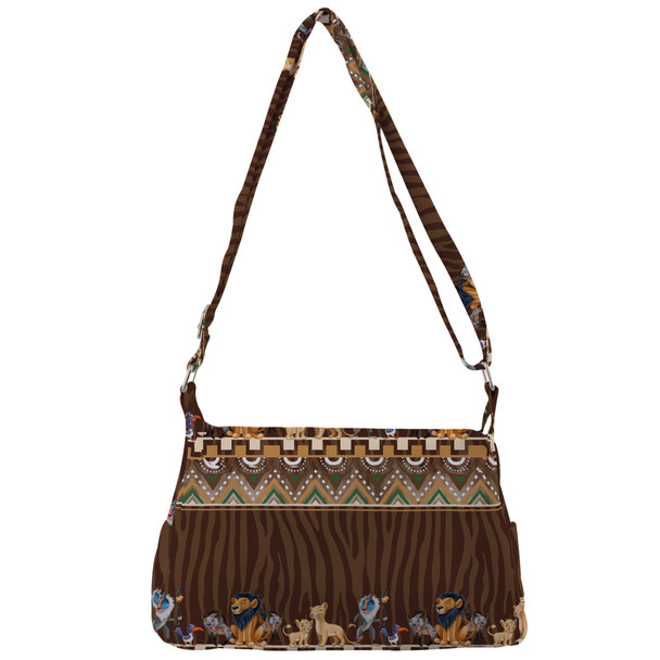 Shoulder Pocket Bag - Tribal Stripes Lion King Inspired