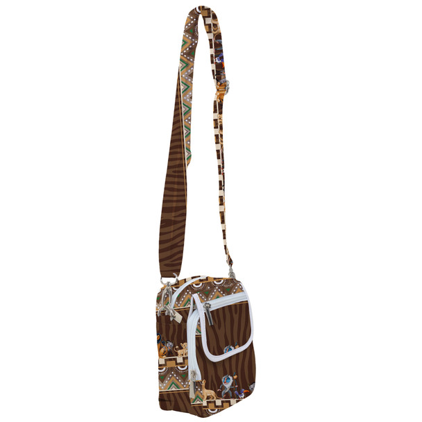 Belt Bag with Shoulder Strap - Tribal Stripes Lion King Inspired