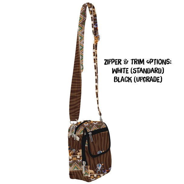 Belt Bag with Shoulder Strap - Tribal Stripes Lion King Inspired