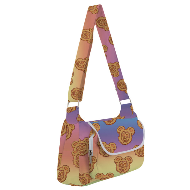 Shoulder Pocket Bag - Mickey Waffles Rainbow