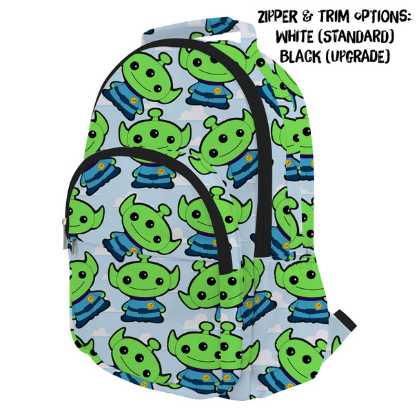 Pocket Backpack - Little Green Aliens Toy Story Inspired