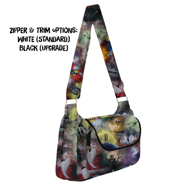 Shoulder Pocket Bag - Watercolor Nightmare Before Christmas