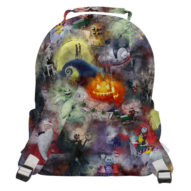 Pocket Backpack - Watercolor Nightmare Before Christmas