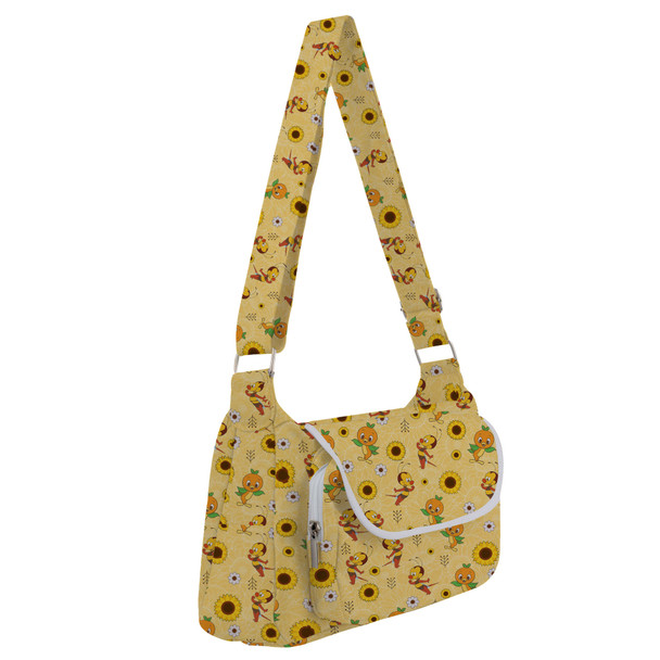 Shoulder Pocket Bag - Spike The Bee and Orange Bird