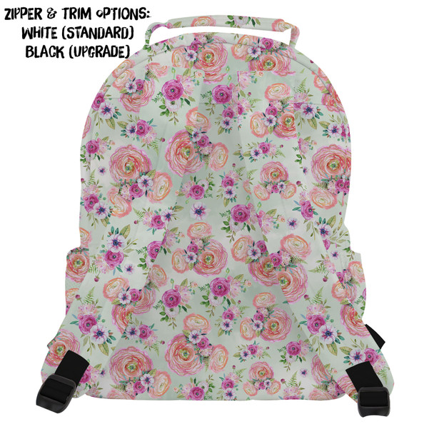 Pocket Backpack - Peachy Floral Minnie Ears