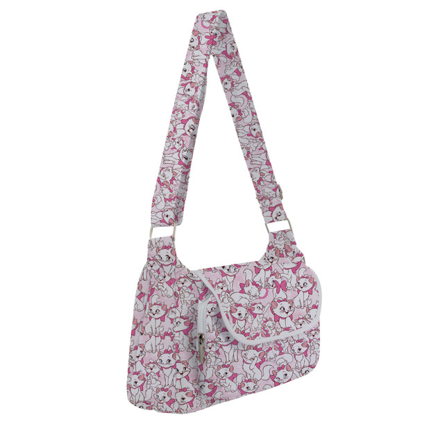 Shoulder Pocket Bag - Marie with her Pink Bow