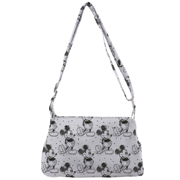 Shoulder Pocket Bag - Sketch of Mickey Mouse