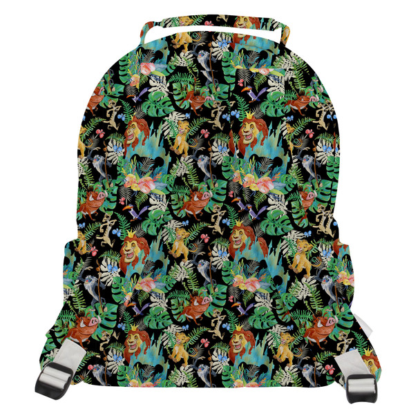 Pocket Backpack - Watercolor Lion King Jungle