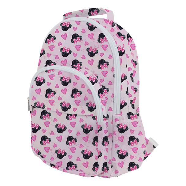 Pocket Backpack - Watercolor Minnie Mouse In Pink