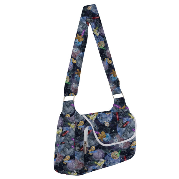 Shoulder Pocket Bag - Watercolor Star Wars Battle