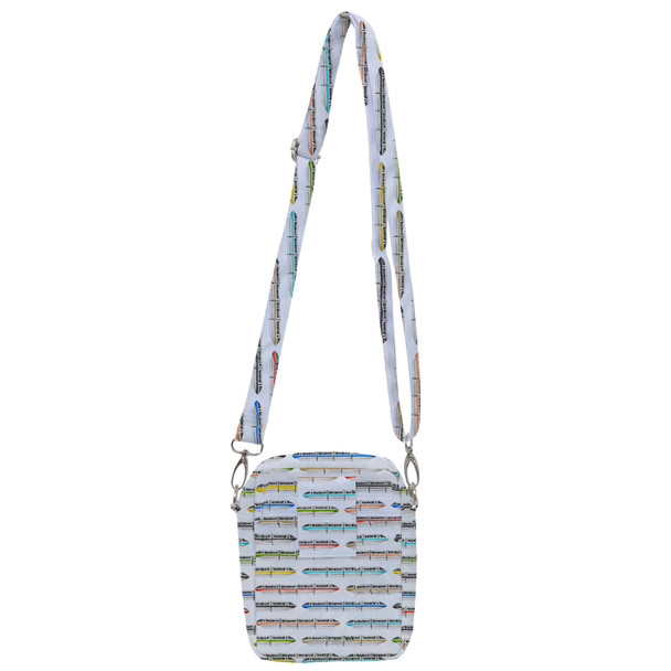 Belt Bag with Shoulder Strap - Disney Monorail Rainbow