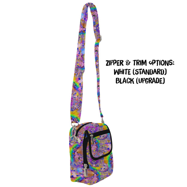 Belt Bag with Shoulder Strap - Figment Watercolor Rainbow