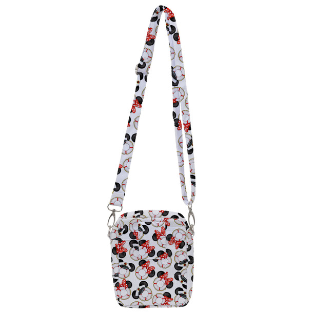 Belt Bag with Shoulder Strap - Gone Overboard In White