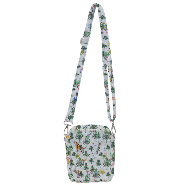 Belt Bag with Shoulder Strap - Christmas Disney Forest