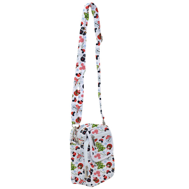 Belt Bag with Shoulder Strap - Mouse Magic Christmas