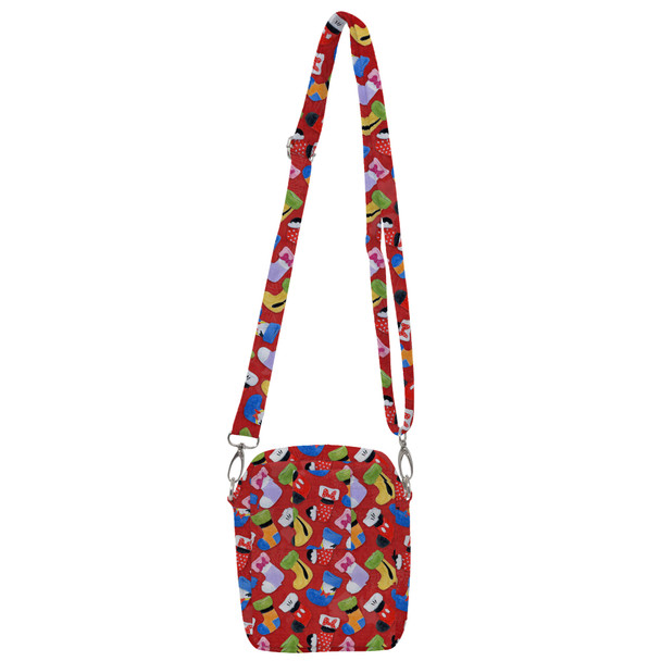 Belt Bag with Shoulder Strap - Mickey & Friends Christmas Stockings