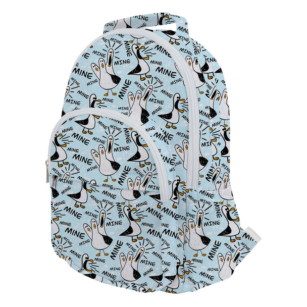 Pocket Backpack - Mine Mine Mine Seagulls Pixar Inspired