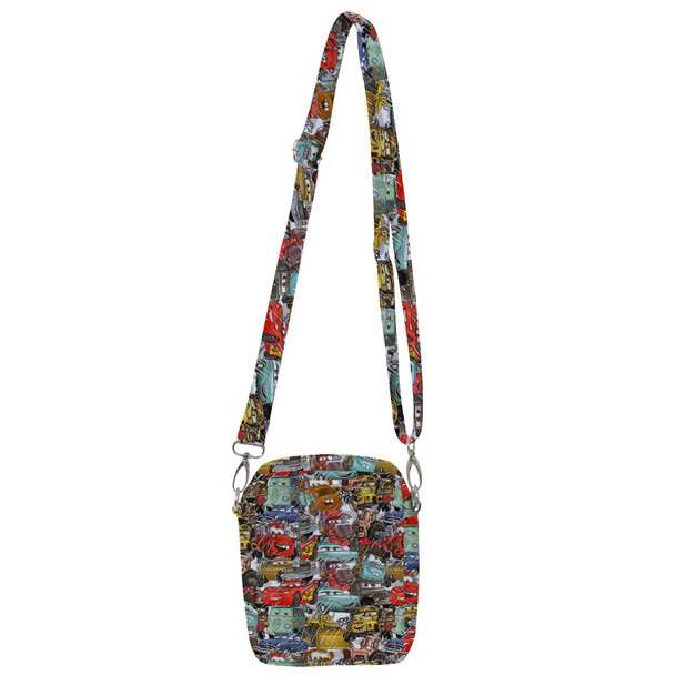 Belt Bag with Shoulder Strap - Pixar Cars Sketched