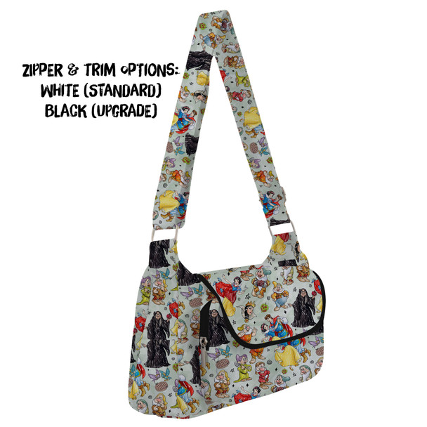 Shoulder Pocket Bag - Snow White And The Seven Dwarfs Sketched